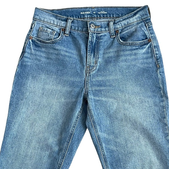 Old Navy Mid-rise Boyfriend Ankle Jeans Women’s Size 00 Released Step Hem - Picture 2 of 8